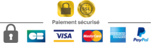 Paiement sécurisé — Visa, Mastercard, American Express, PayPal